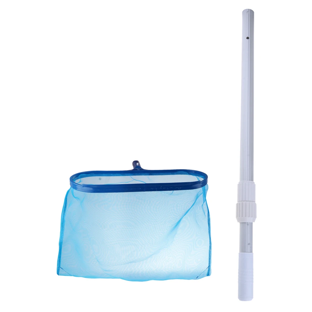 

Swimming Pool Spa Cleaning Leaf Skimmer Net Fine Deeps Bag Telescopic Pole