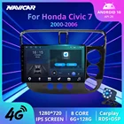 Автомагнитола 2DIN, Android 10, для Honda Civic 7 2000-2006, GPS-навигация, стереоприемник, автомобильное мультимедийное видео, автомобильное радио IGO