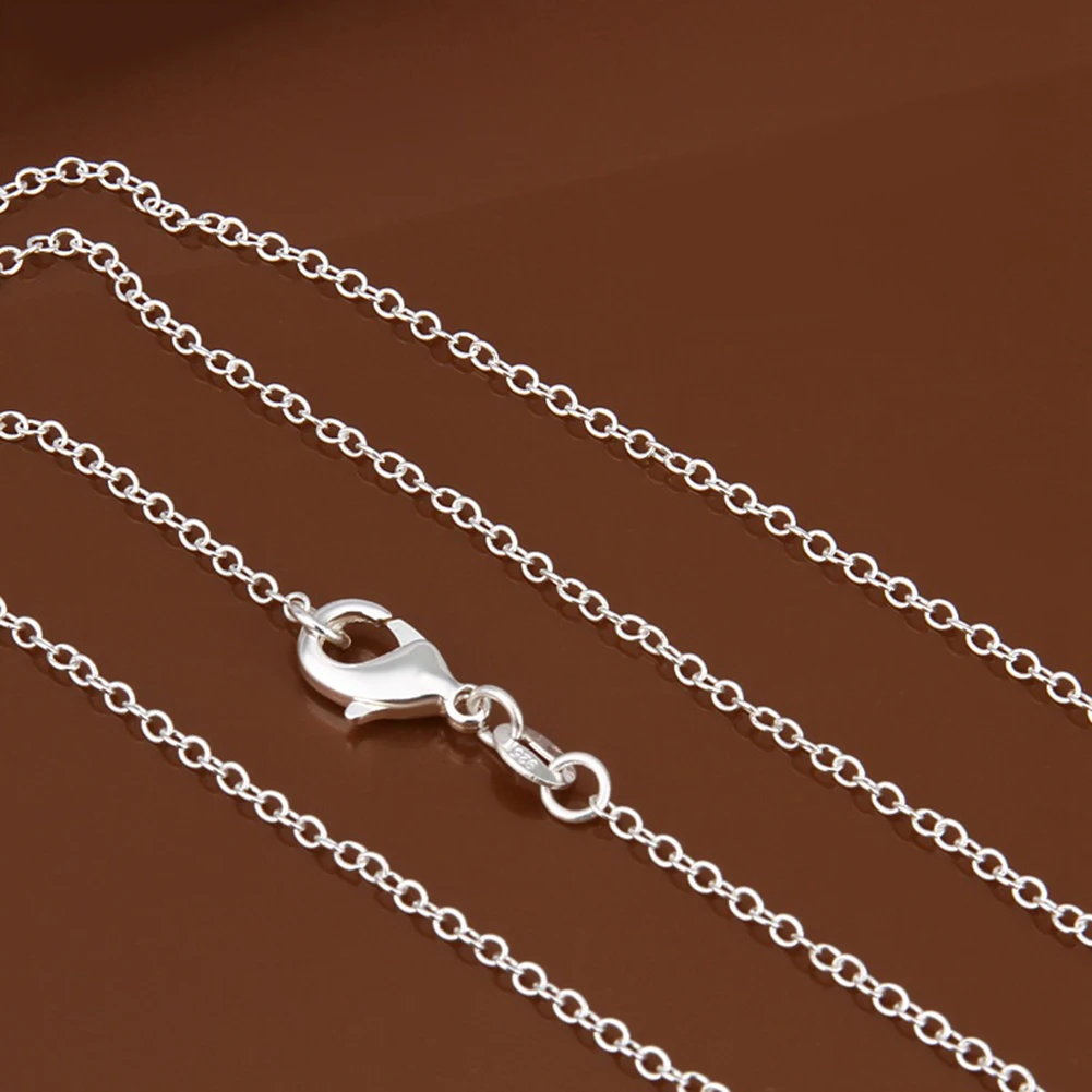 18/24inch Minimalist Silver Plated Necklace Chain DIY Jewelry Making Accessory Electroplating fashion cross chain fine new | Украшения и