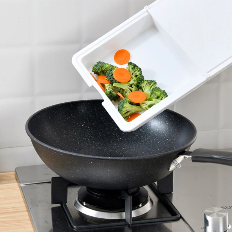 

Collapsible Food Cutting Board 3 in 1 Chopping Board Plastic Basket Drainer Tray Multifunctional for Kitchen Table