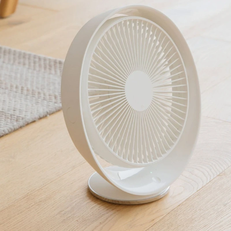 Настольный вентилятор с мощным потоком воздуха бесшумный портативный