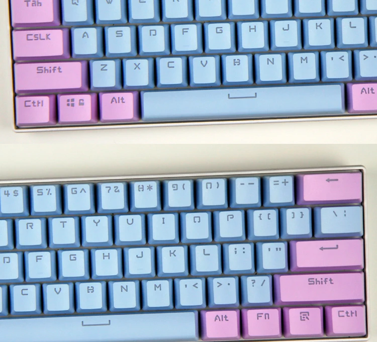 Розовый Фиолетовый Синий механическая клавиатура Ключ Крышка 104/87 keycap ABS Прозрачный ключ крышка для игр механическая клавиатура MX брелки