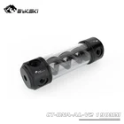 Резервуар BYKSKI цилиндрический с водяным охлаждением, емкость из алюминиевого сплава и акрила ПММА, двойная спираль, Т-вирус, длина 190 260 мм X 50 мм