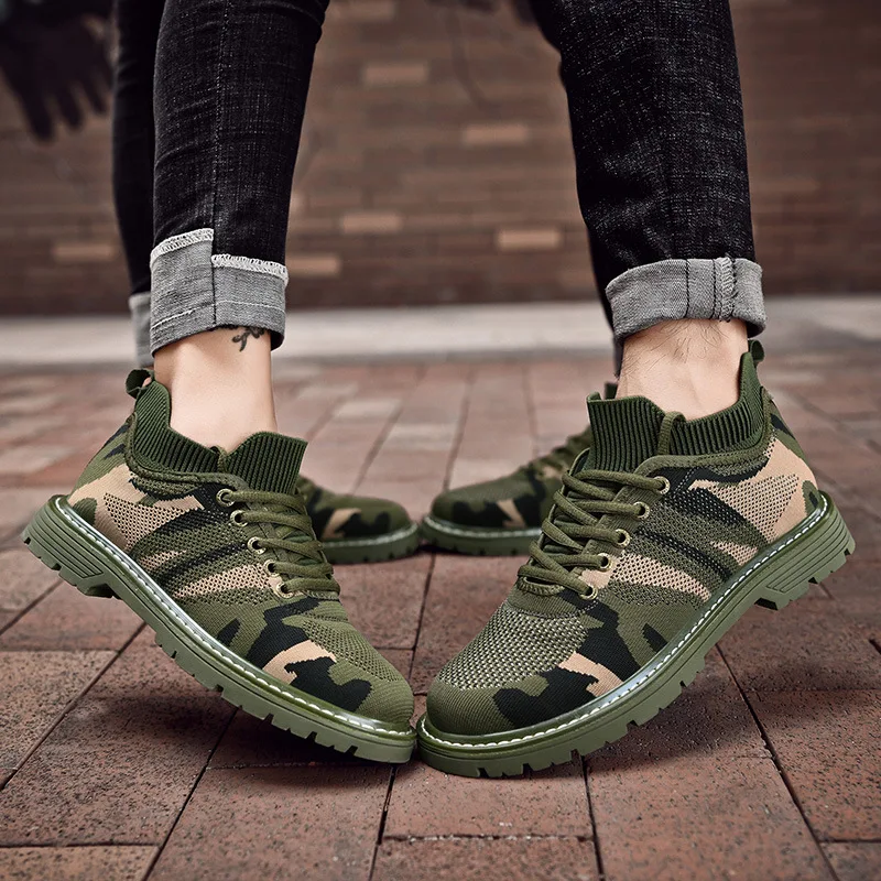 

2021 New Fashion Camouflage Sneakers Women Vulcanize Shoes Flat Round Toe Men's Casual Shoes Plus Size 35-44 Sport Ladies Shoes