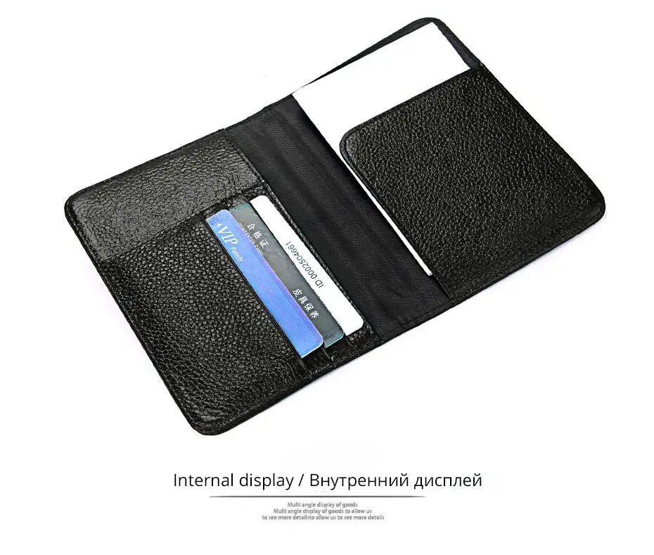 Натуральная кожа Обложка для паспорта с слотами для кредитных карт RFID Блокировка бизнес для мужчин и женщин Дорожная Обложка для паспорта 5 цветов
