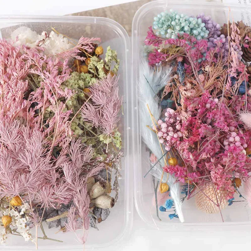Настоящие сухие цветы растения для ароматерапии свечи эпоксидная смола кулон