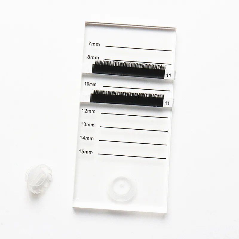 Новинка 2 в 1 акриловая подставка для накладных ресниц поддон держатель с клещей