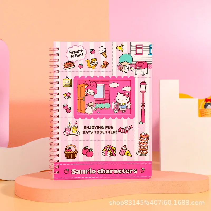 Санрио Мой мелодия Привет Китти Куроми Синнаморолл Маймелодия Аниме Блокнот Девочка Каваи Канцелярия Дневник Модная Ручная Главная Игрушка Детям.
