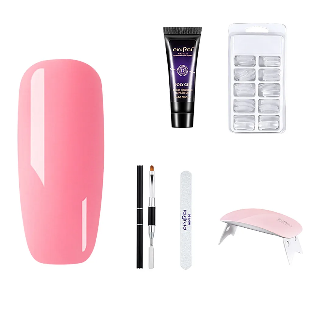 Набор из 5 предметов для наращивания ногтей Стекловолоконные ногти фототерапия