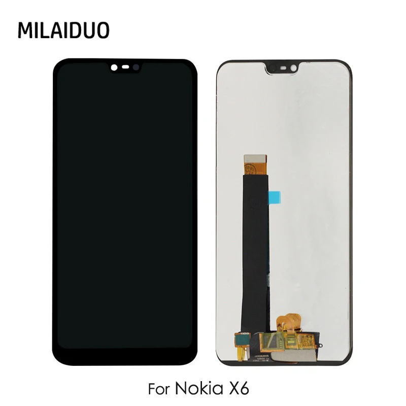 Протестированный 5 8 &quotдля Nokia X6 6 1 плюс ЖК-дисплей сенсорный экран дигитайзер