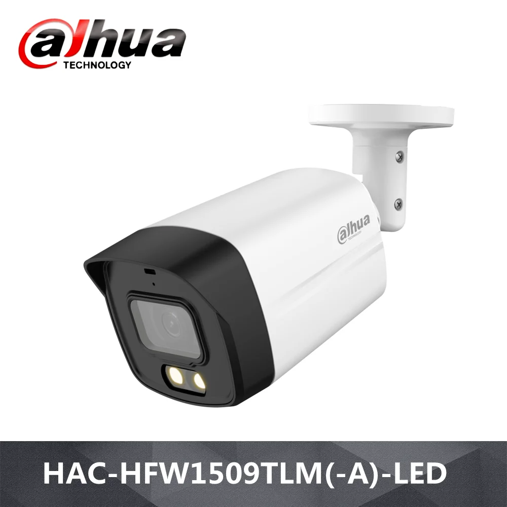 

Dahua 5MP полноцветная HDCVI цилиндрическая камера HAC-HFW1509TLM-A-LED 40 m Расстояние освещения Встроенный микрофон