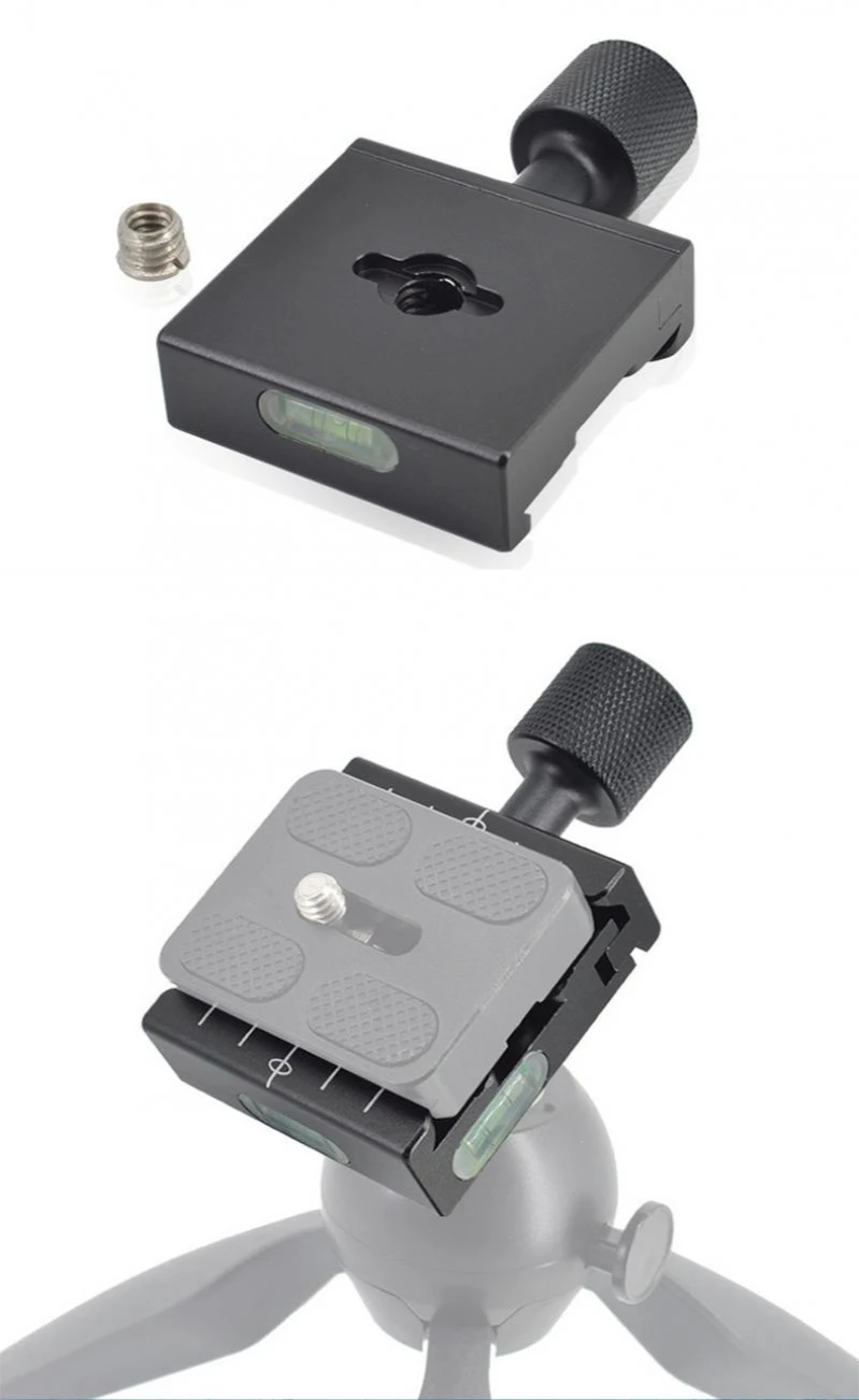 

Clip Holder Universal Pan/tilt Quick Release Plate Holder Aluminum Alloy Multi-Function Camera Quick Conversion Base Plate