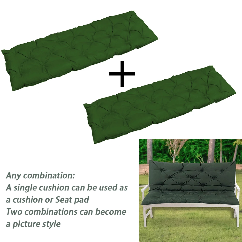 Толстая садовая скамья водонепроницаемая спинка сиденья 1 шт. 2/3 места коврик для