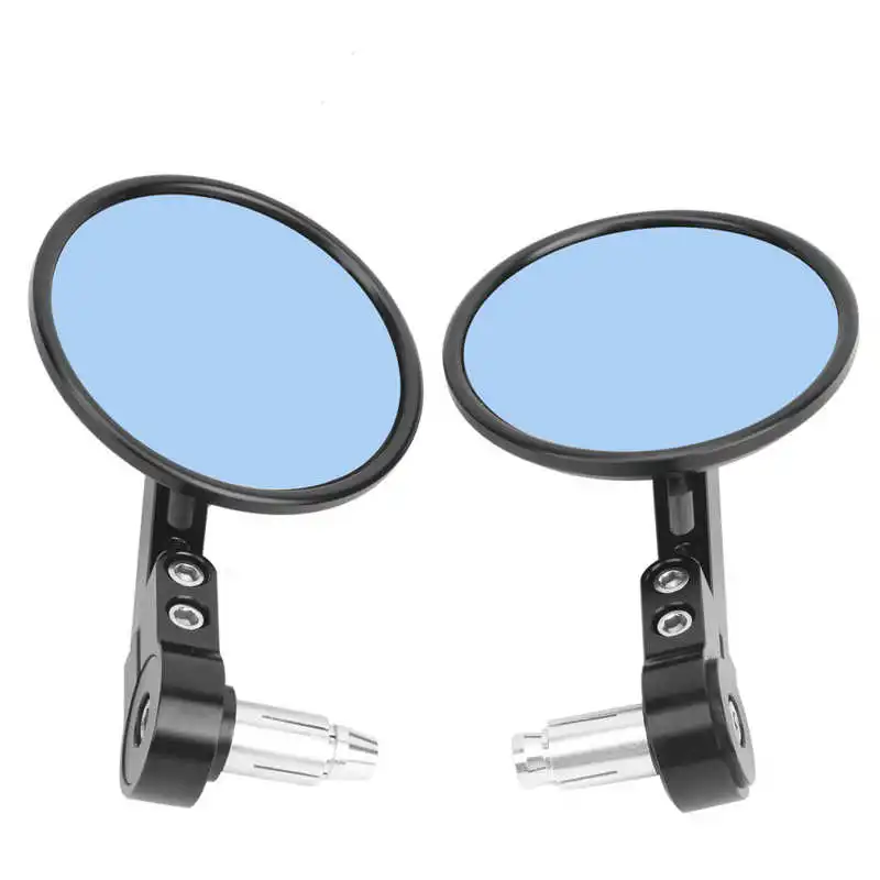 

Wing Mirror Handlebar Rear View Mirror Foldable Round Anti-Glare Mirrors Aluminum Alloy Universal for Motorcycle