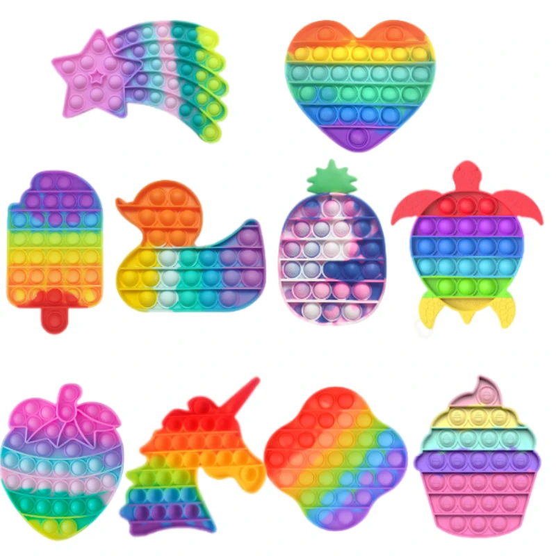 

Игрушка-антистресс для детей и аутистов, Радужный цвет