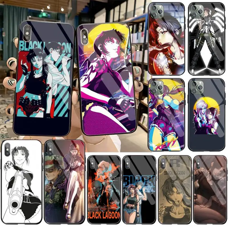 Мягкий чехол для телефона BLACK LAGOON из закаленного стекла iPhone 11 Pro XR XS MAX 8X7 6S 6 Plus SE 2020 |
