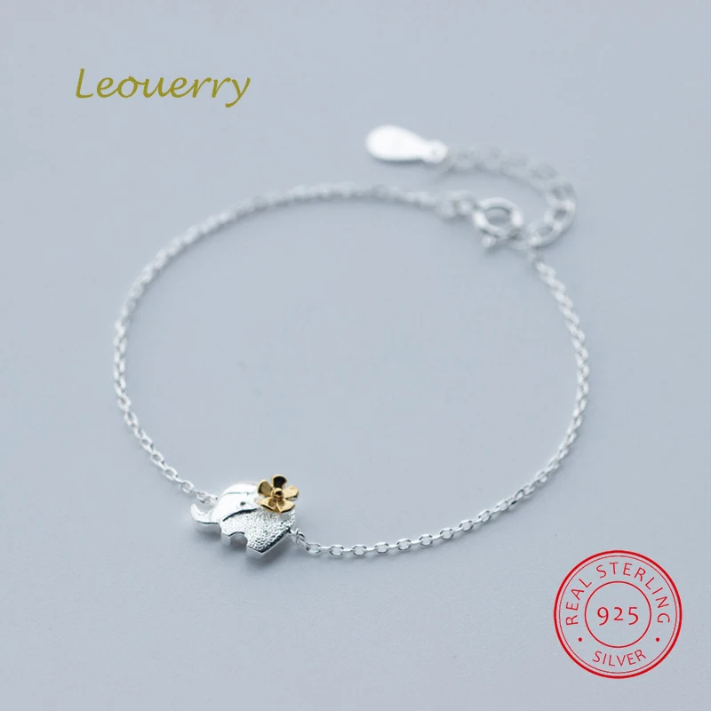 Женский браслет цепочка из серебра 925 пробы с изображением слона|Гибкие и жесткие