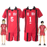 haikyuu nekoma high school cosplay costume no 1 tetsurou kuroo no 5 kenma kozume cosplay jersey sports wear uniform size s xxl