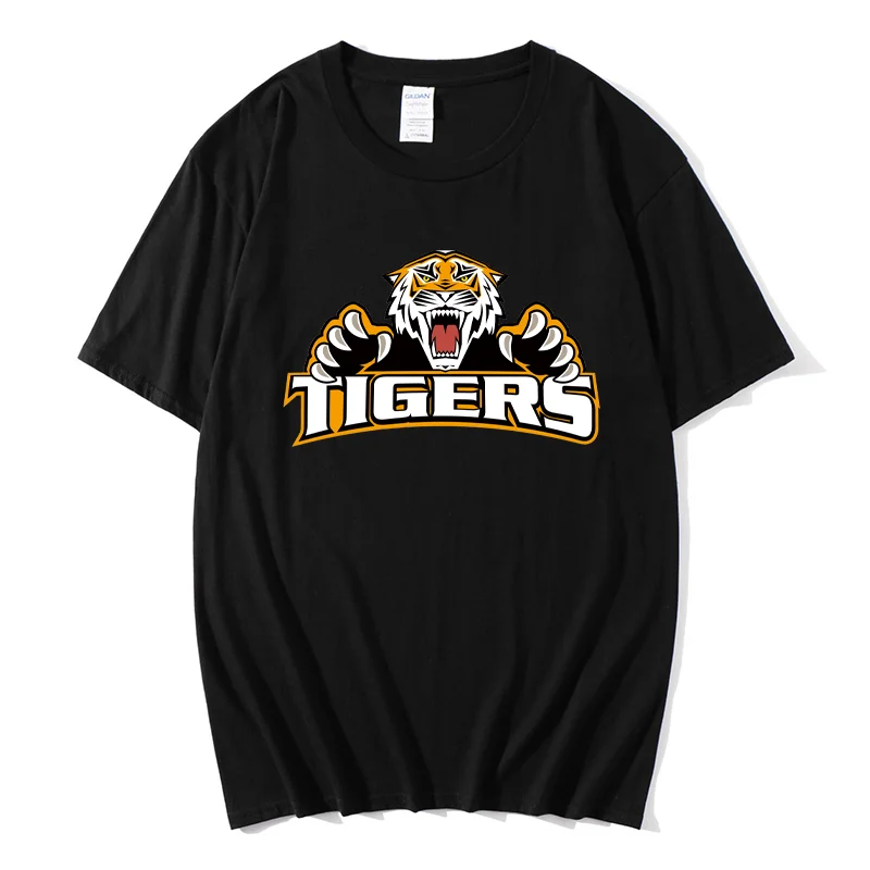 

Men's Summer Short Sleeve 2021 New T-Shirt Tiger Head Print Streetwear Multi-color Optional Partial National Free Shipping
