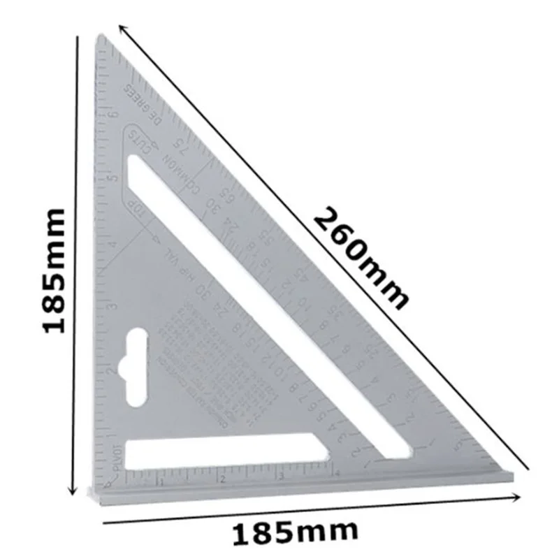 

Tools Triangle ruler Corrosion resistance Aluminum Alloy Carpenter Measuring