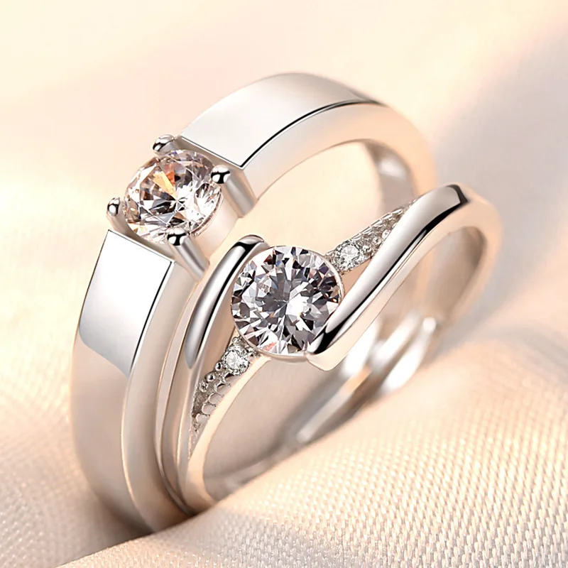 Романтические парные кольца для влюбленных мужчин и женщин мужское обручальное