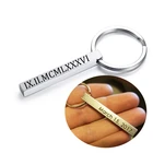Персонализированный брелок для ключей с лазерной гравировкой, парный брелок с именем брелок на ключи 