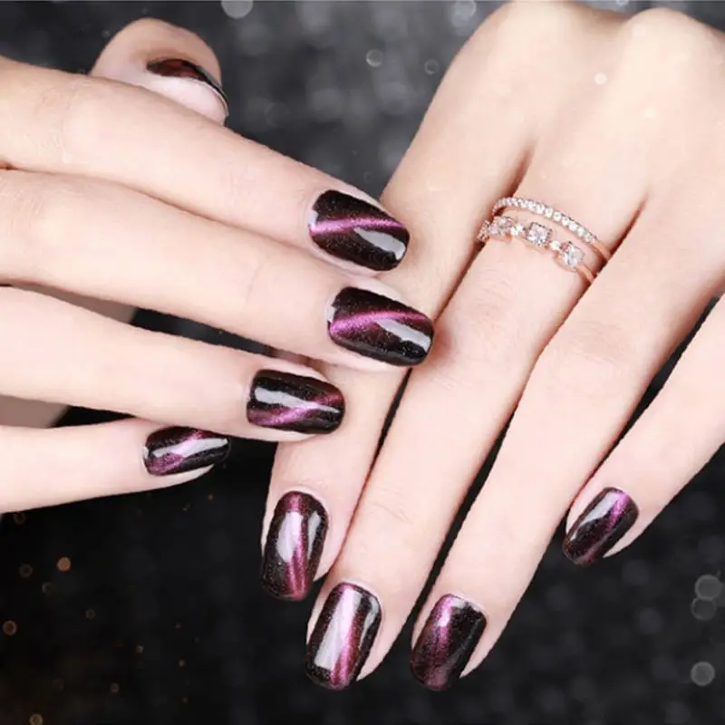 

8pcs UV Nail Gel Polish Set Soak Off Magnetic Nails Art DIY Stick Manicure Tools