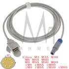 Совместимость с датчиком spo2 Edan M3 M3A M3B M8 M8A M8B M9 M9A M50 M80 iM8 iM8A монитор, оксиметрический кабель для пальцевушей 6 контактов 3 м