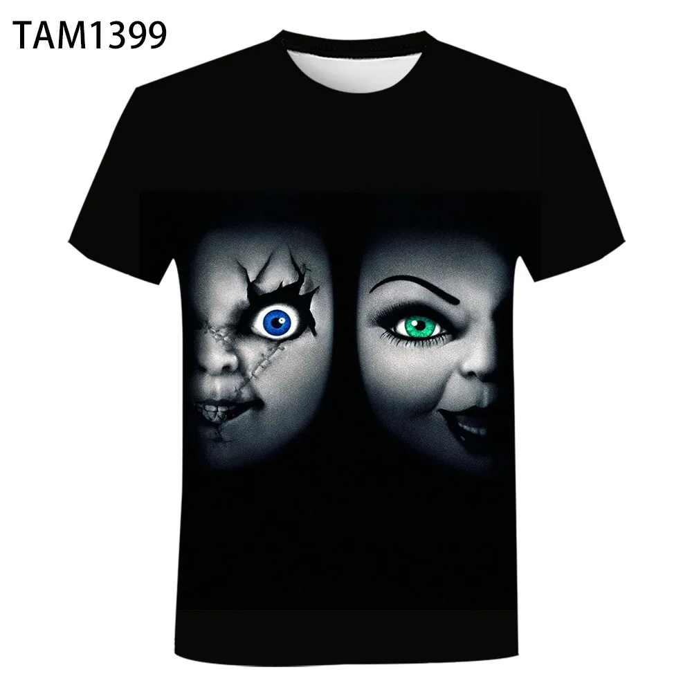Мужская и женская хлопковая футболка с коротким рукавом летняя 3D принтом фильма