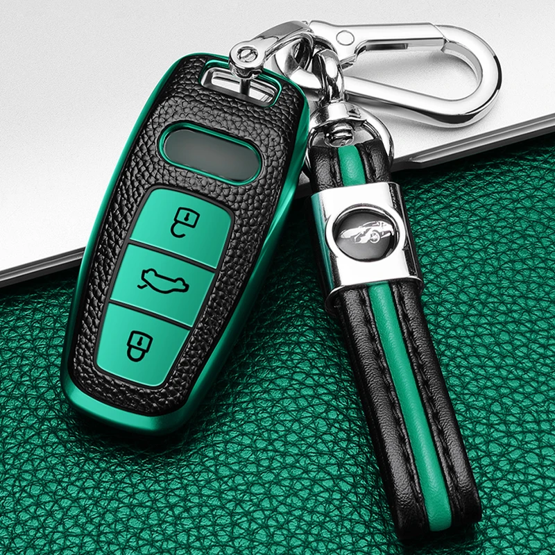 Кожаный ТПУ чехол для Audi A3 A4 B9 A6 C8 A7 S7 4K A8 D5 S8 Q7 Q8 SQ8 E-tron 2018 2019 2020 аксессуары - купить