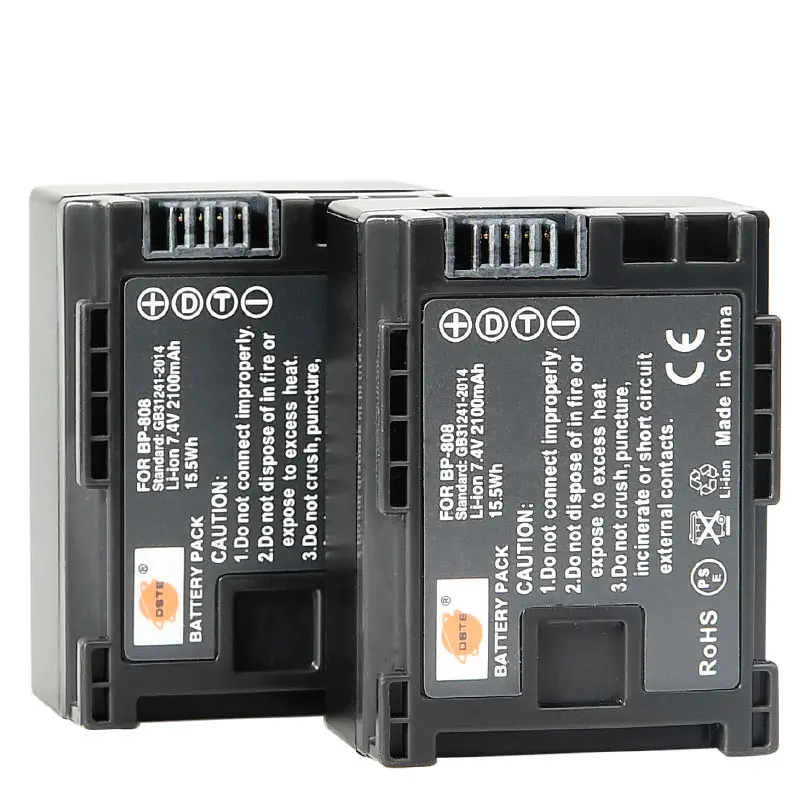 2 шт. зарядное устройство 2100 мАч 7 4 В для Canon M30 M300 M31 HG20 HG21 IVIS HF10 HF100 HFS30 HFM41