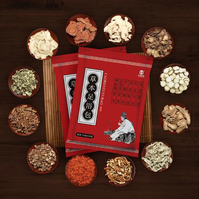 

900g Foot Bath Massage 12 Classic Herbal Soaking Pack Body Detox Deep Sleep Anti Edema Relieving Discomfort Dehumidify