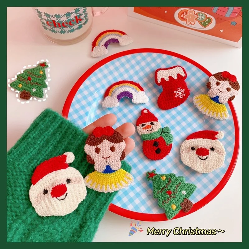 

Handwork Weave Hairpins for Women Girls Santa Claus Hair Clips for Girls Cute Hair Accessories Christmas Xmas Gifts Girlfriend