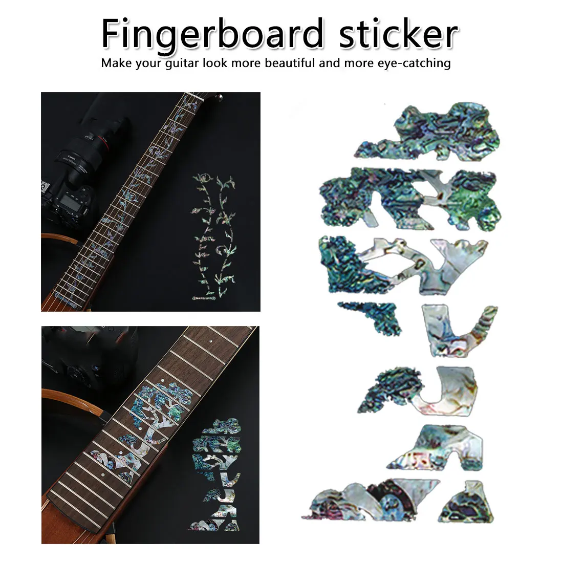 Украшение для гитарного инструмента Переводные картинки с инкрустацией