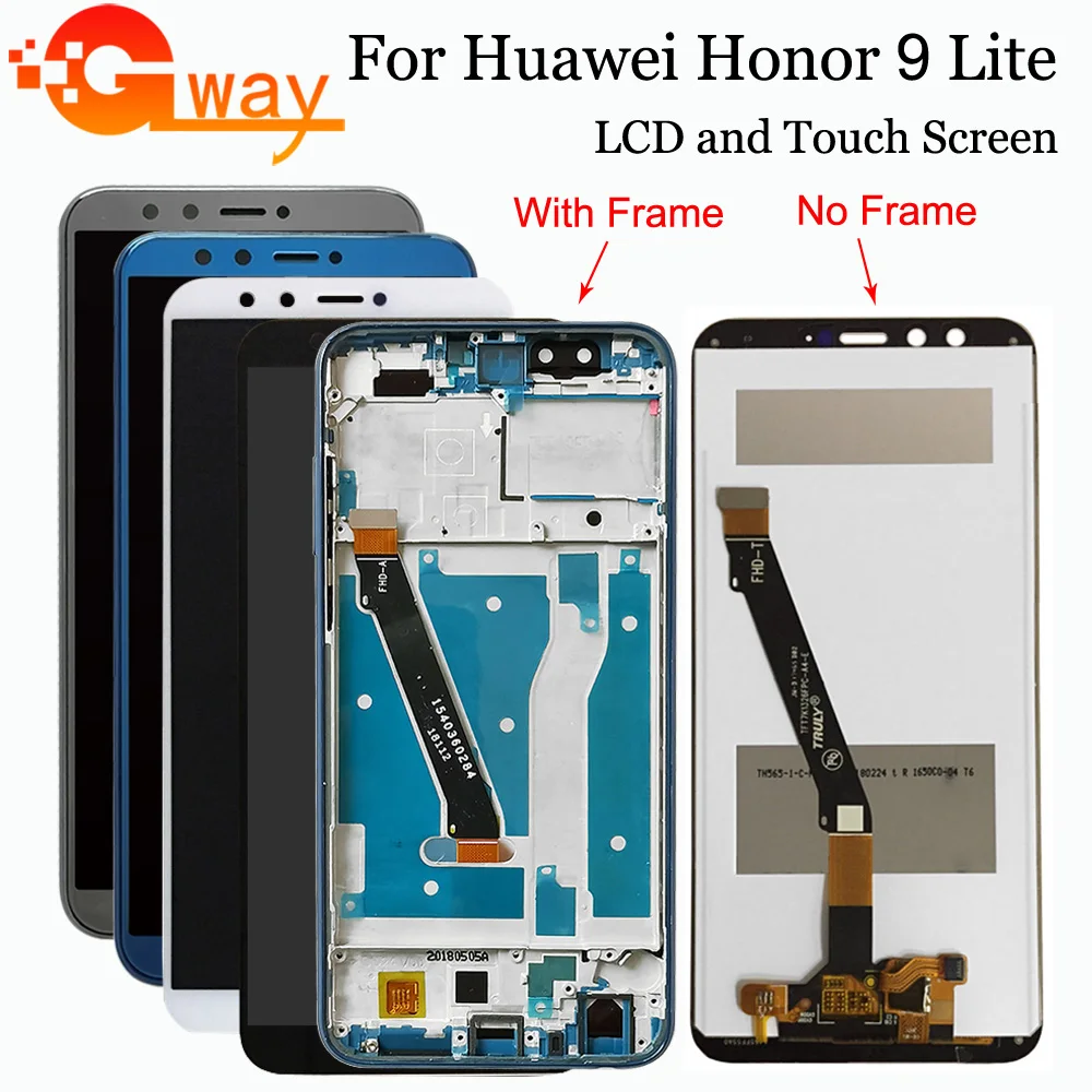 

5.65" For Huawei Honor 9 Lite LCD Display Touch Screen Assembly With Frame For Honor 9 Youth LCD Honor9 Lite LLD L31 L22A+Tools