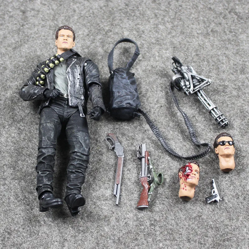 

NECA Terminator 2: Judgment Day T-800 Arnold Schwarzenegger PVC Action Figure Collectible Model Toy 7" 18cm