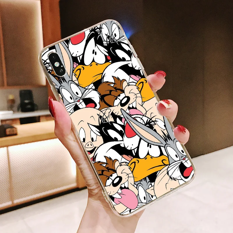 Багз Банни TweetyBird Даффи Дак веселые мелодии мягкий чехол для iPhone X 11Pro Макс XR X XSMAX 7 8, 6, 6 S, Plus, 5, 5S SE 10 Крышка - Цвет: TPU