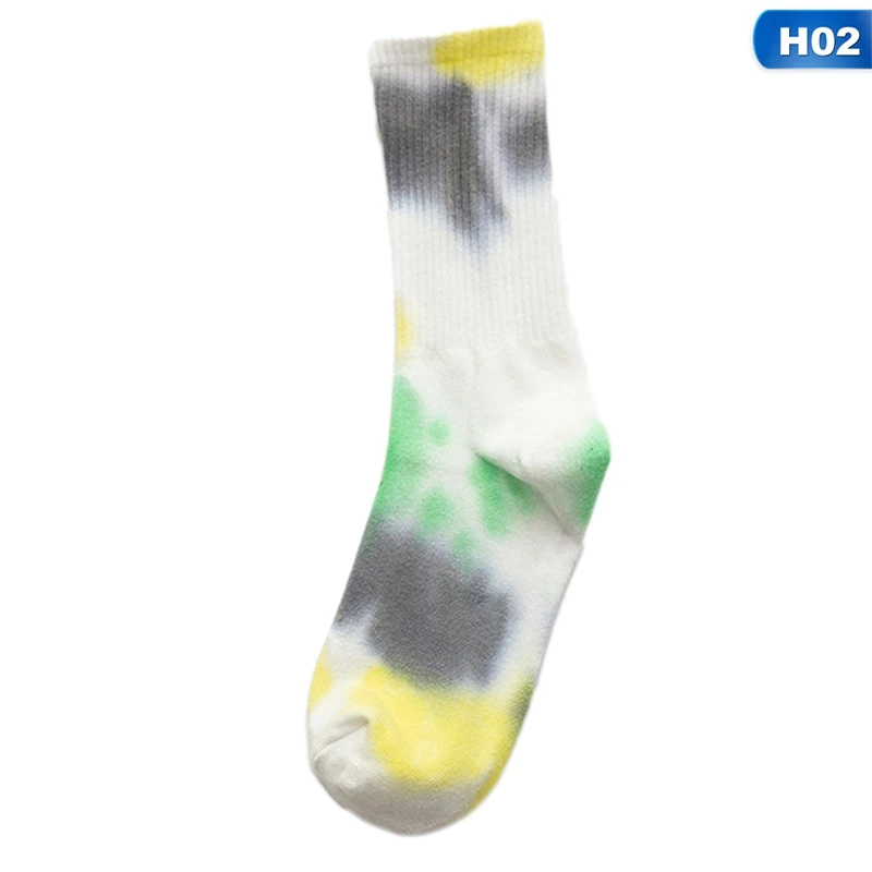 

2021 Cotton Skate Socks Men Women Sock Knee-high Funny Cycling Running Hiking Tie Dye Sox Harajuku Hip Hop Happy Socks