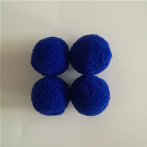 color 28 Royal blue 1600 шт 10-30 мм помпон меховой плюшевый шар для поделок DIY мягкое украшение дома Одежда для шитья на ткани аксессуары - Цвет: color 28 Royal blue
