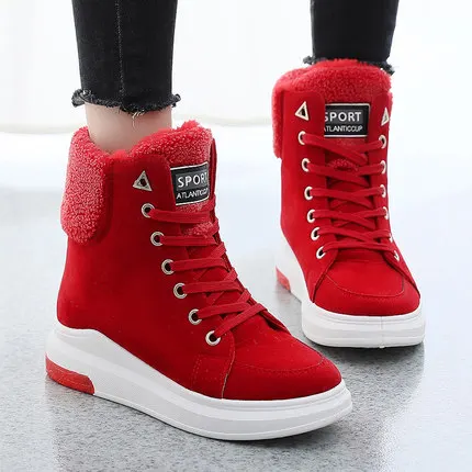 Snow boots 2019 women's new winter cotton shoes with velvet thickened bottom student thermal INS medium tube short | Обувь