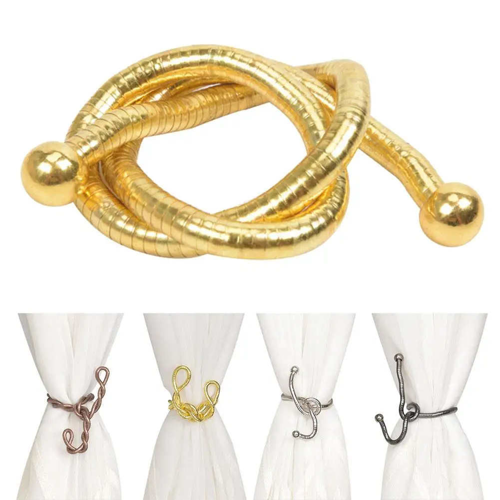 Скрученная форма металлическое окно занавеска Tieback Веревка держатель аксессуары