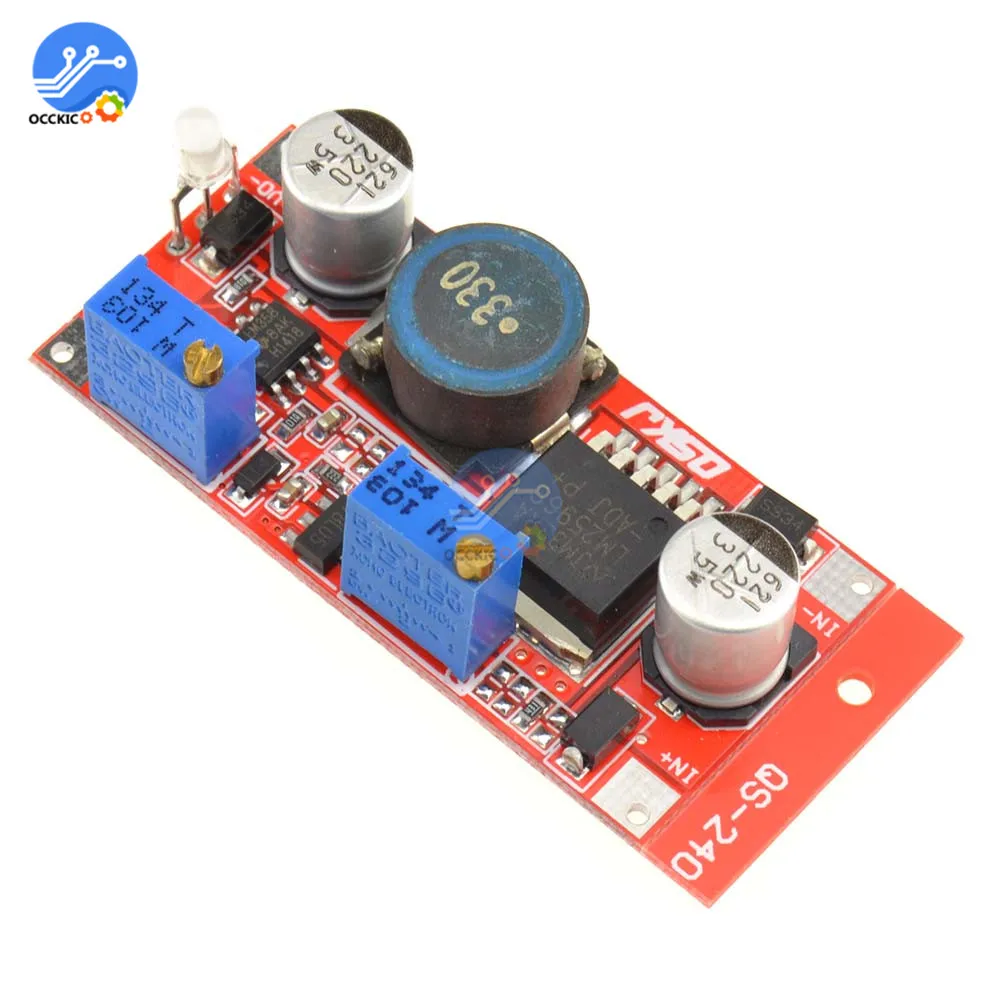 LM2596 DC 5-35V To 1 25-30V 3A модуль зарядного устройства для аккумулятора с понижением