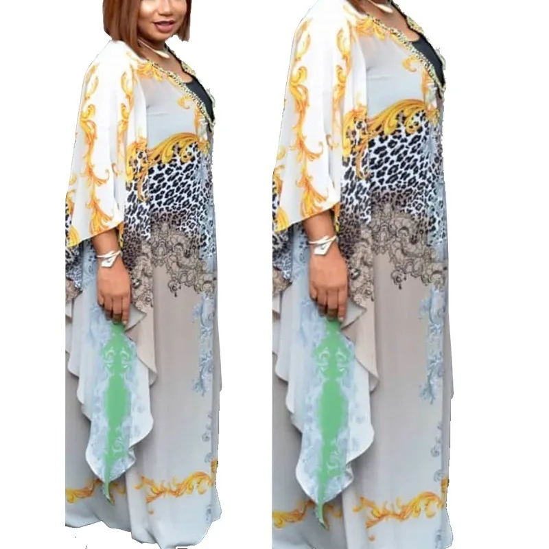 Африканские платья для женщин Дашики с цветами Розовая африканская одежда базин