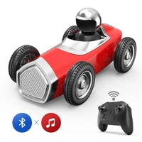 deerc de48 remote control car rc cars for kids with bluetooth speaker2 4ghz music cute red interactive toy usb recharged car