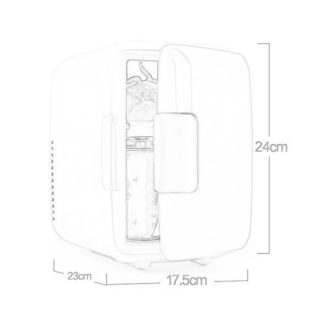 

Portable Car Freezer 4L Mini Fridge Refrigerator Car Fridge 12V Cooler Heater Universal Vehicle Parts