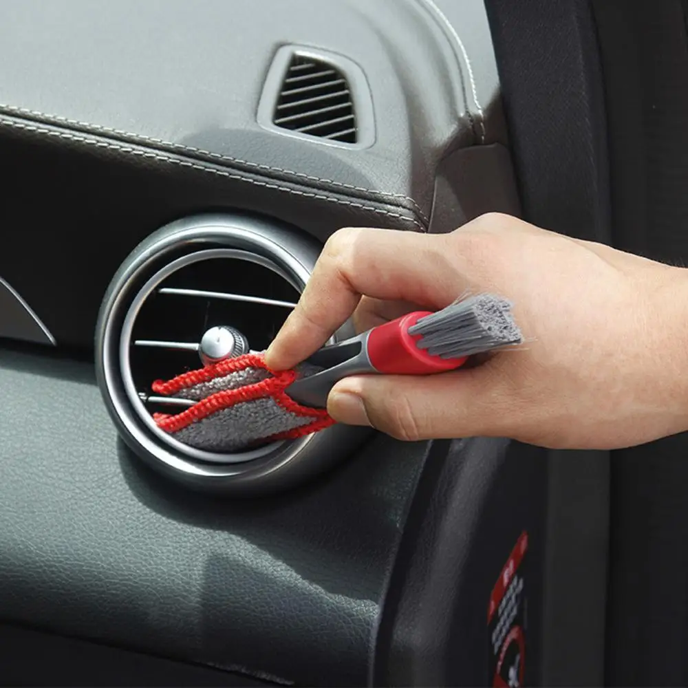 

30% Dropshipping!!Car Air Conditioning Vent Microfiber Brush Dust Remover Automobile Cleaning Tool