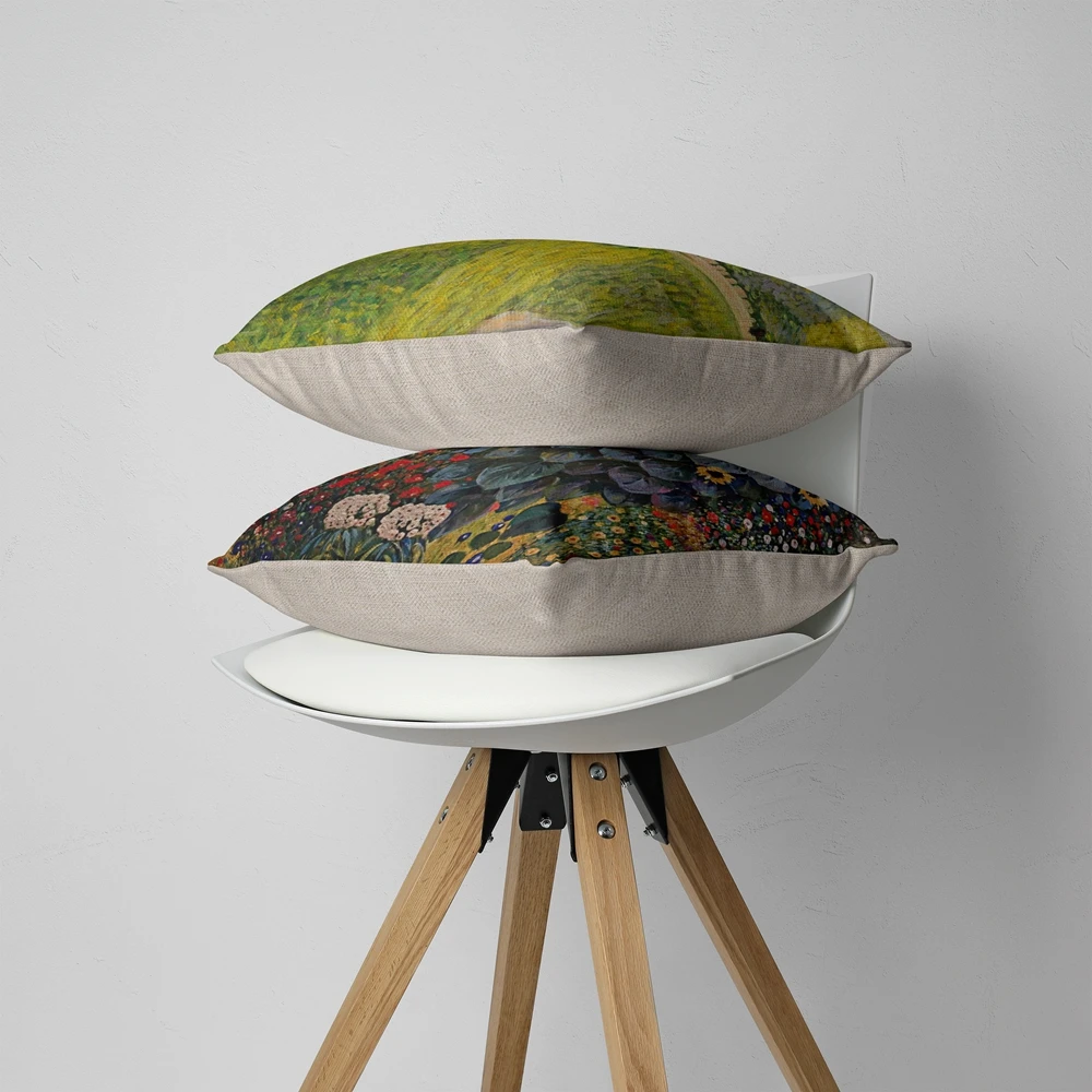 Масляный рисунок Густава Климта чехол для подушки с золотым рисунком винтажный