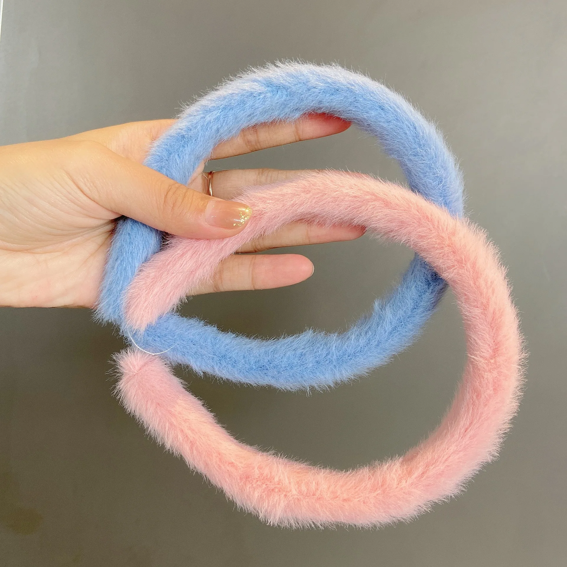 Милые мягкие плюшевые повязки для волос карамельных цветов теплая повязка на