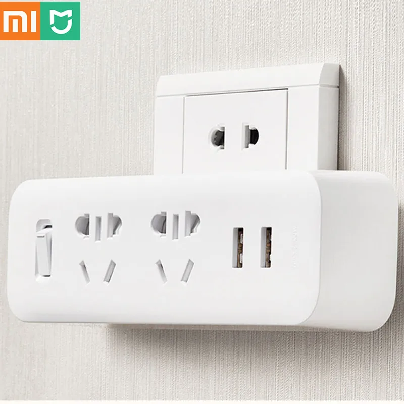 Оригинальный адаптер питания Xiaomi Mijia портативный переходник для дома и офиса 5 В 2