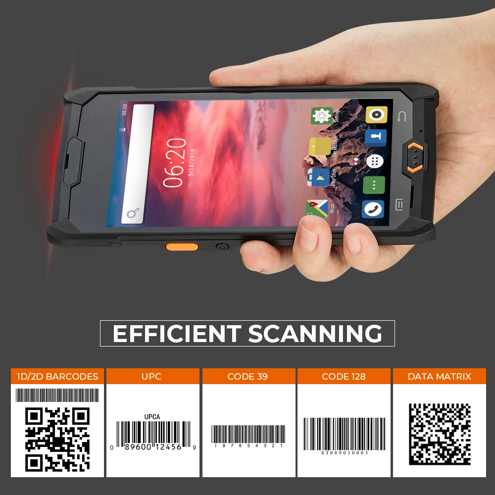 ISSYZONEPOS Прочный Android PDA 4G Портативный pos-терминал 1D 2D NFC считыватель штрих-кодов беспроводной сканер штрих-кодов устройство сбора данных через WiFi